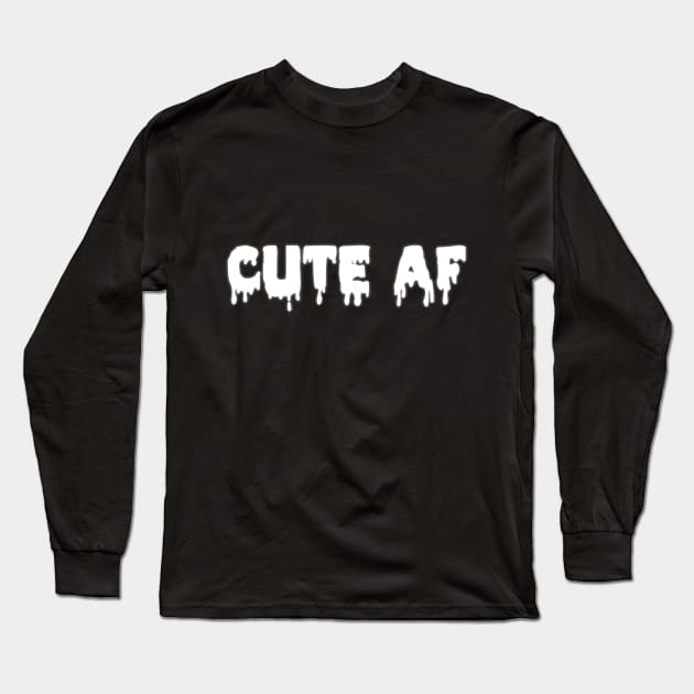 Cute af Long Sleeve T-Shirt by SmolKitsune